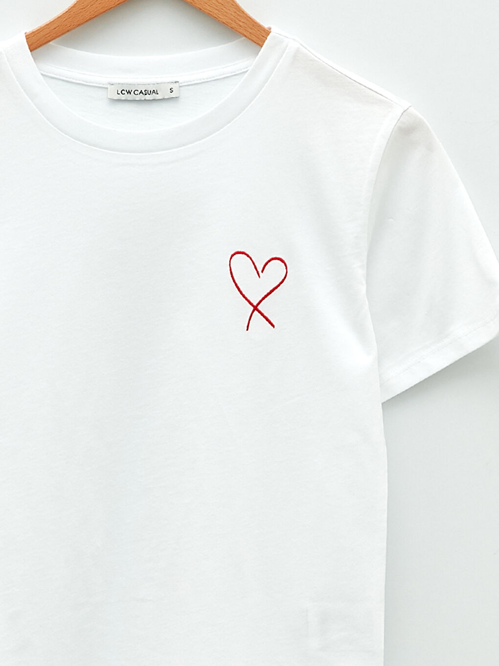 Crew Neck Printed Short Sleeve Cotton Women's T-shirt-8