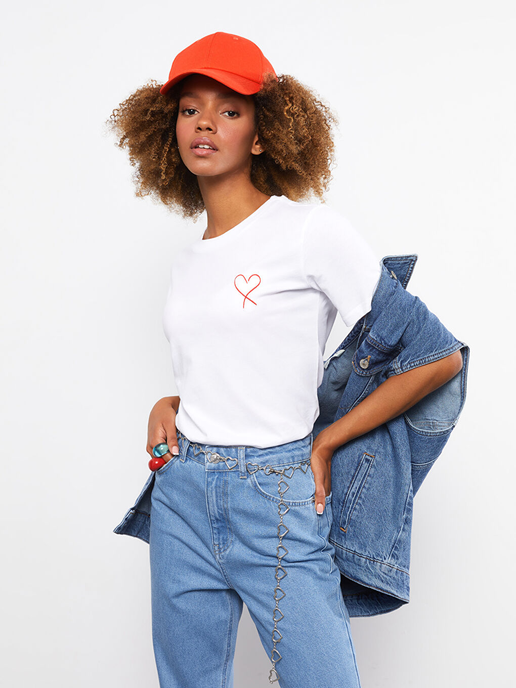 Crew Neck Printed Short Sleeve Cotton Women's T-shirt