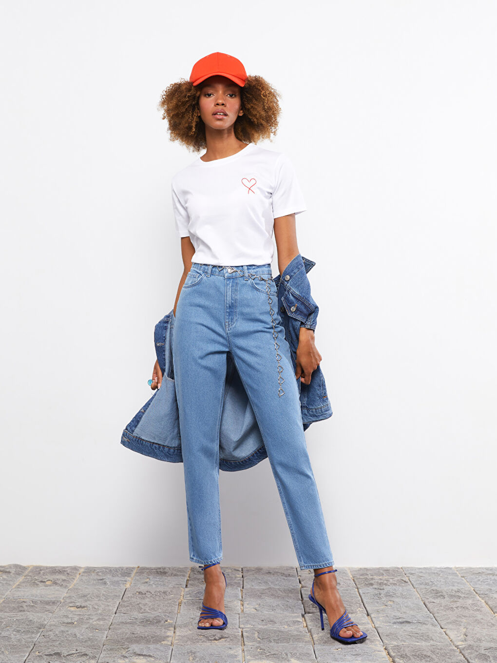 Crew Neck Printed Short Sleeve Cotton Women's T-shirt-2