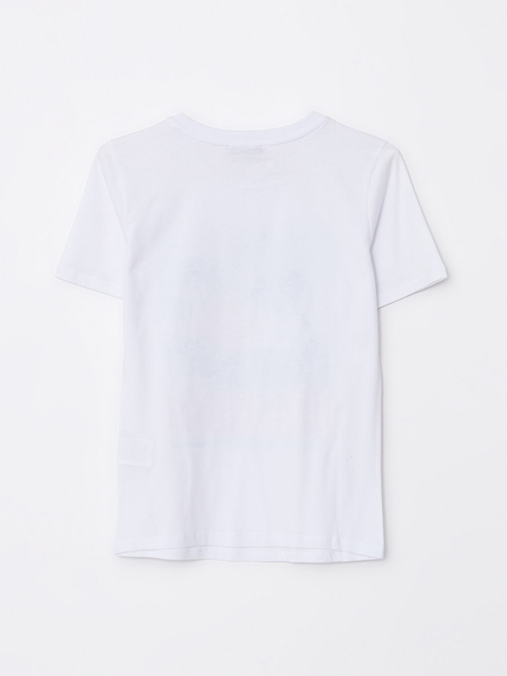 Crew Neck Printed Short Sleeve Cotton Women's T-shirt-6