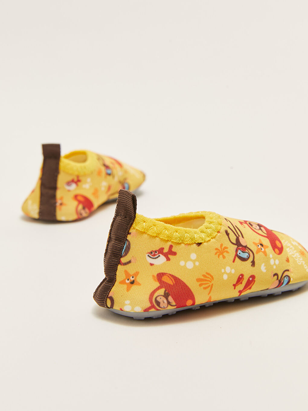 Sarı Baskılı Erkek Bebek Deniz Ayakkabısı-3