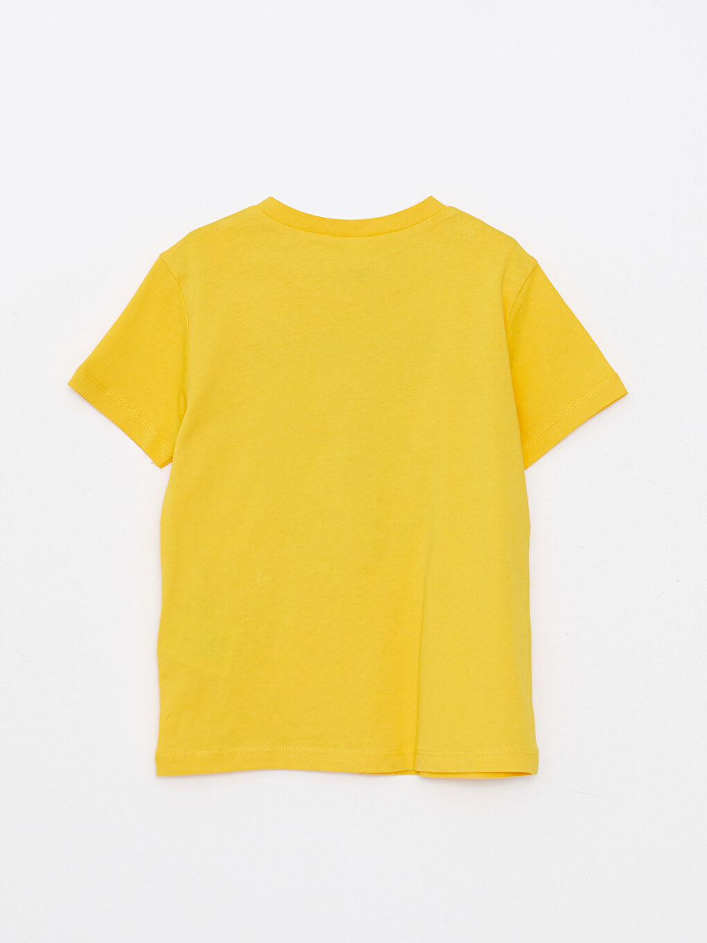 Sarı Bisiklet Yaka Kısa Kollu Baskılı Pamuklu Erkek Bebek Tişört ve Şort 2'li Takım-2