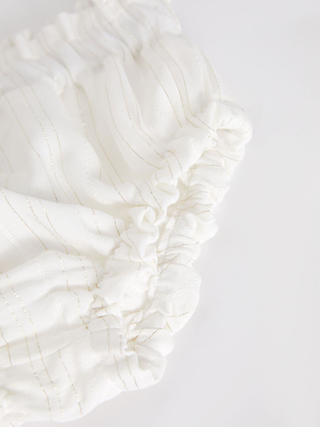 Ekru Bisiklet Yaka Baskılı Kız Bebek Elbise ve Külot 2'li Takım-7