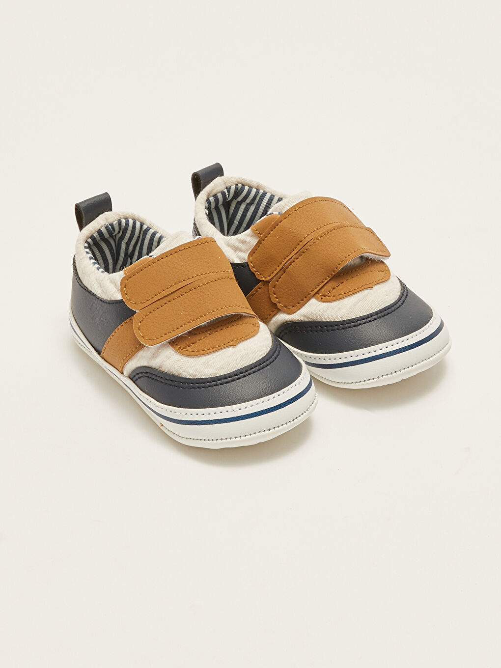 Cotton Lined Velcro Closure Baby Boy Pre-Toddler House Shoes