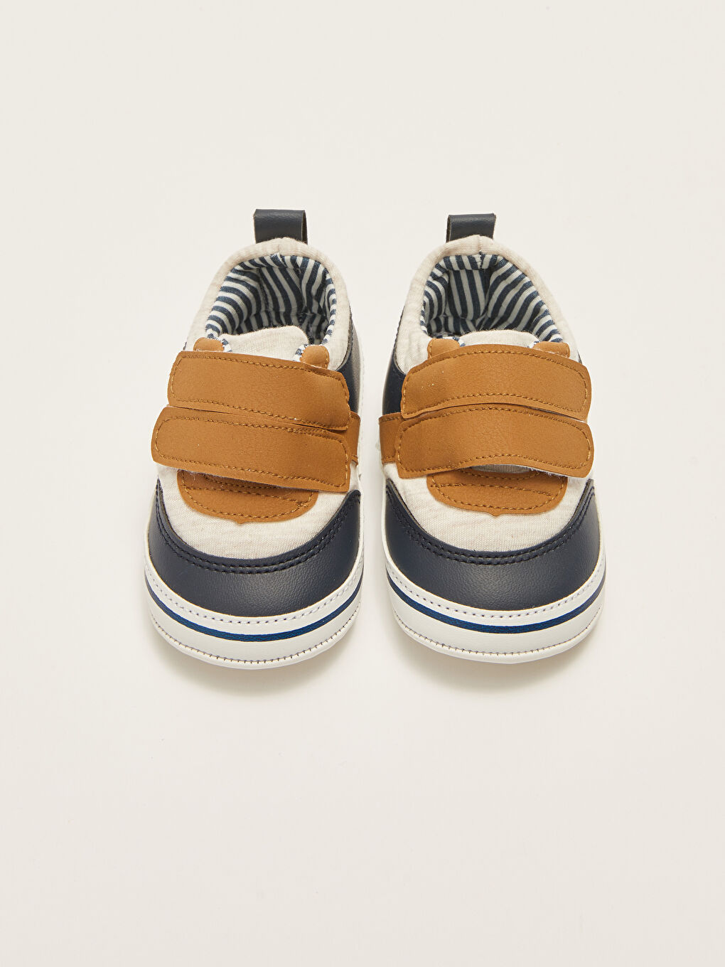 Cotton Lined Velcro Closure Baby Boy Pre-Toddler House Shoes-2