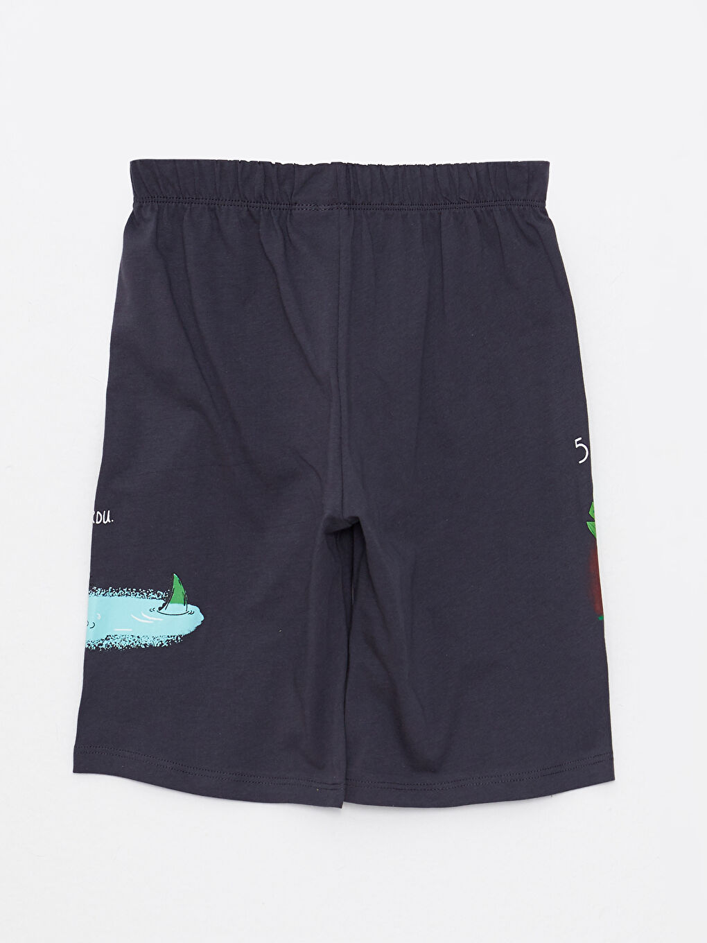 Ensemble Pyjama Court à Manches Courtes Imprimé pour Garçons Col Rond-5