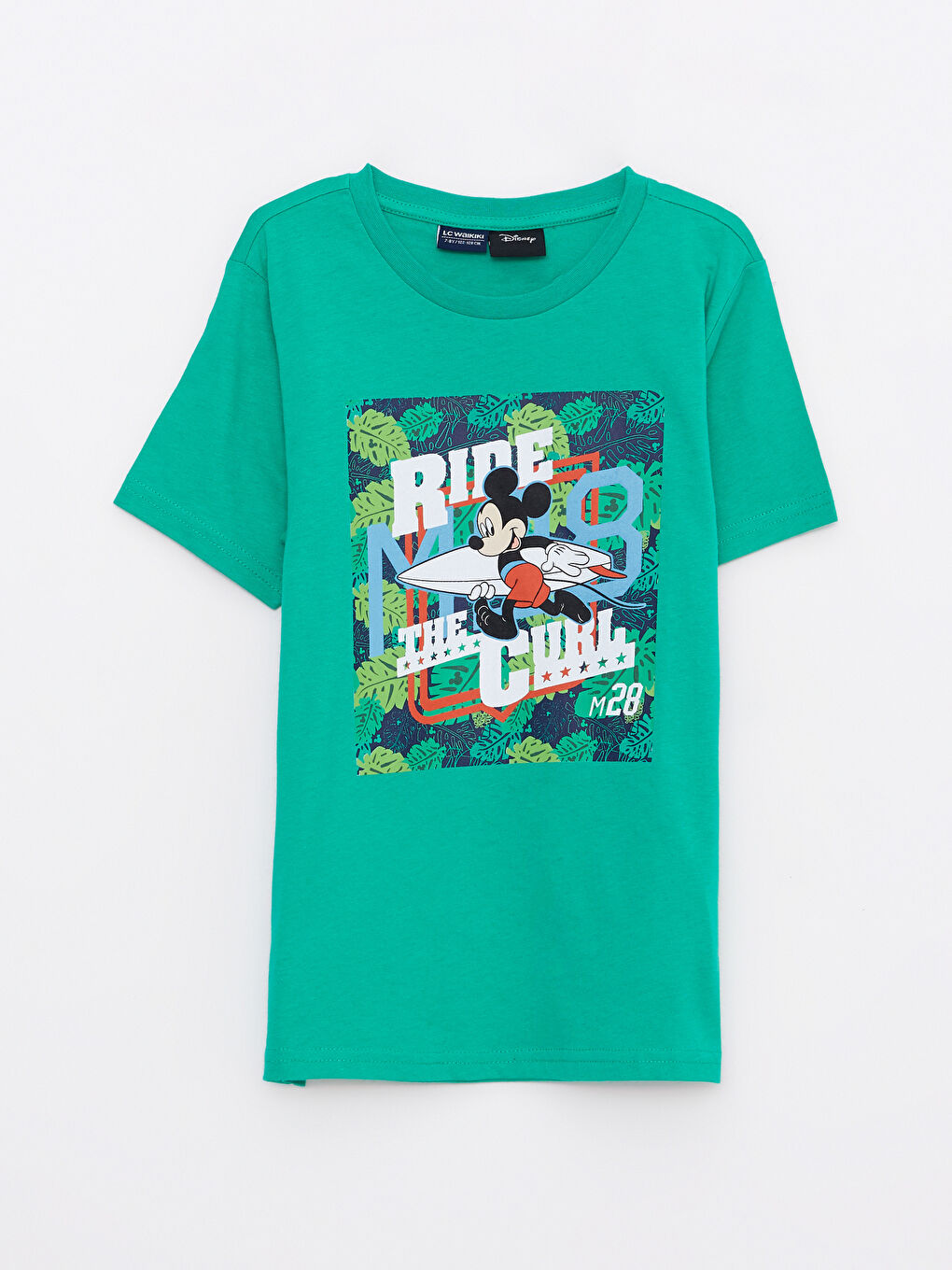 Lacivert Bisiklet Yaka Mickey Mouse Baskılı Kısa Kollu Erkek Çocuk Şortlu Pijama Takımı-5