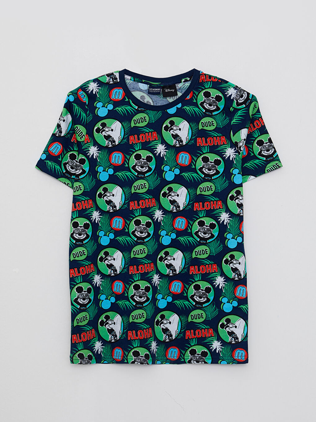 Ensemble pyjama court pour garçon à manches courtes imprimé Mickey Mouse col rond-5