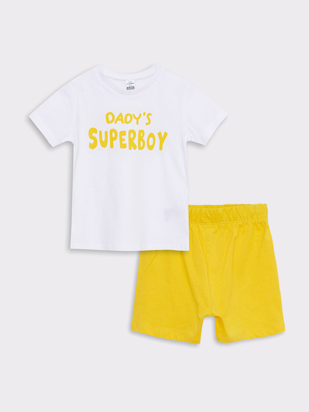 Crew Neck Short Sleeve Printed Baby Boys' T-Shirt and Shorts 2 Pack Set -S2J395Z1-E5X