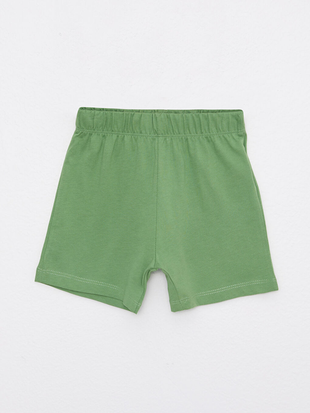 Crew Neck Printed Baby Boy Undershirt and Shorts 2-Piece Set -S2J396Z1-R9J