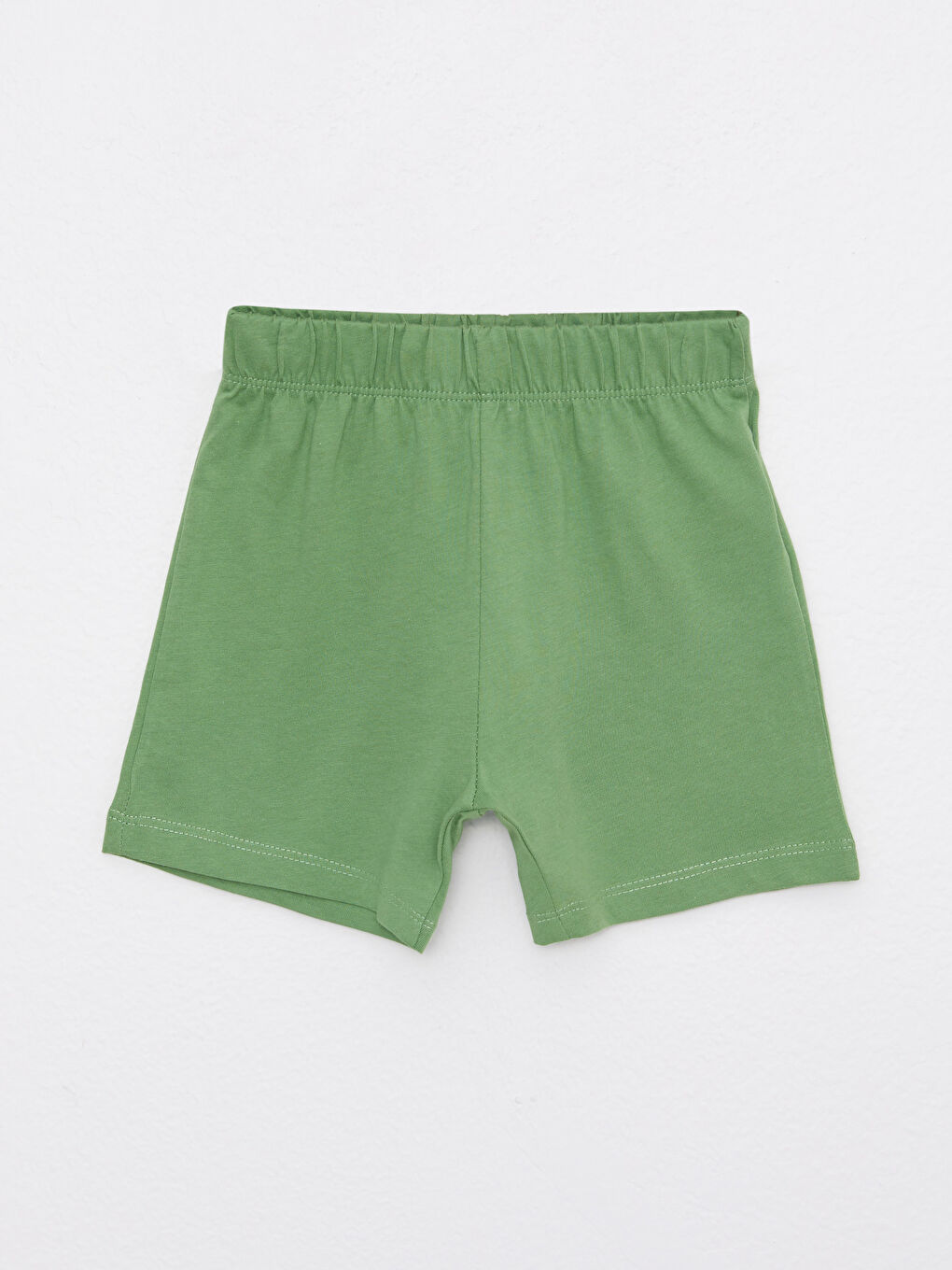 Crew Neck Printed Baby Boy Undershirt and Shorts 2-Piece Set -S2J396Z1-R9J