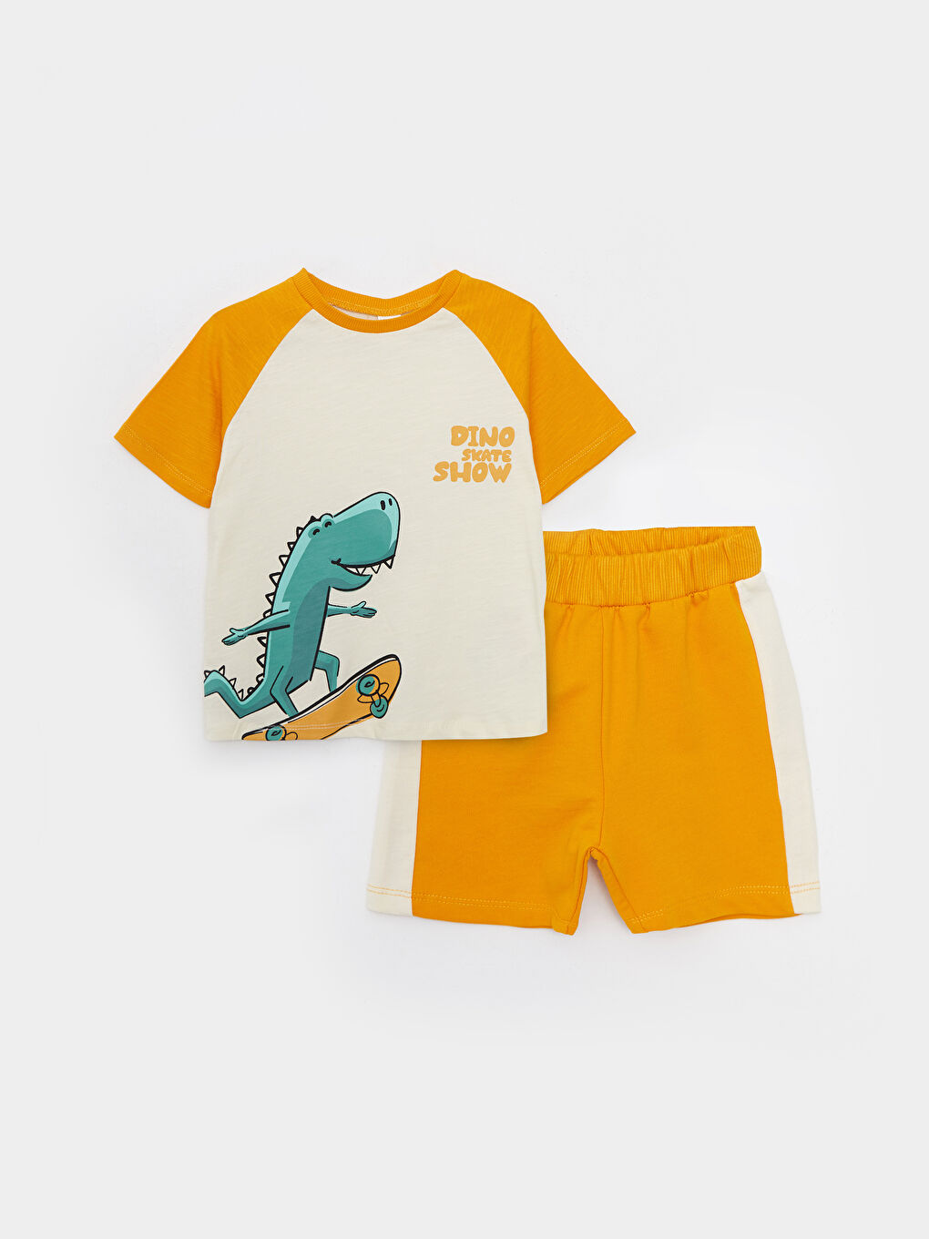 Crew Neck Short Sleeve Baby Boys' T-Shirt and Shorts 2 Pack Set