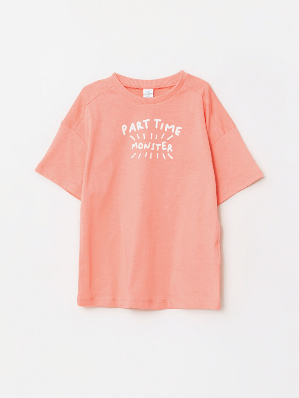 Pembe Bisiklet Yaka Kısa Kollu Baskılı Erkek Bebek Tişört ve Şort 2'li Takım-1