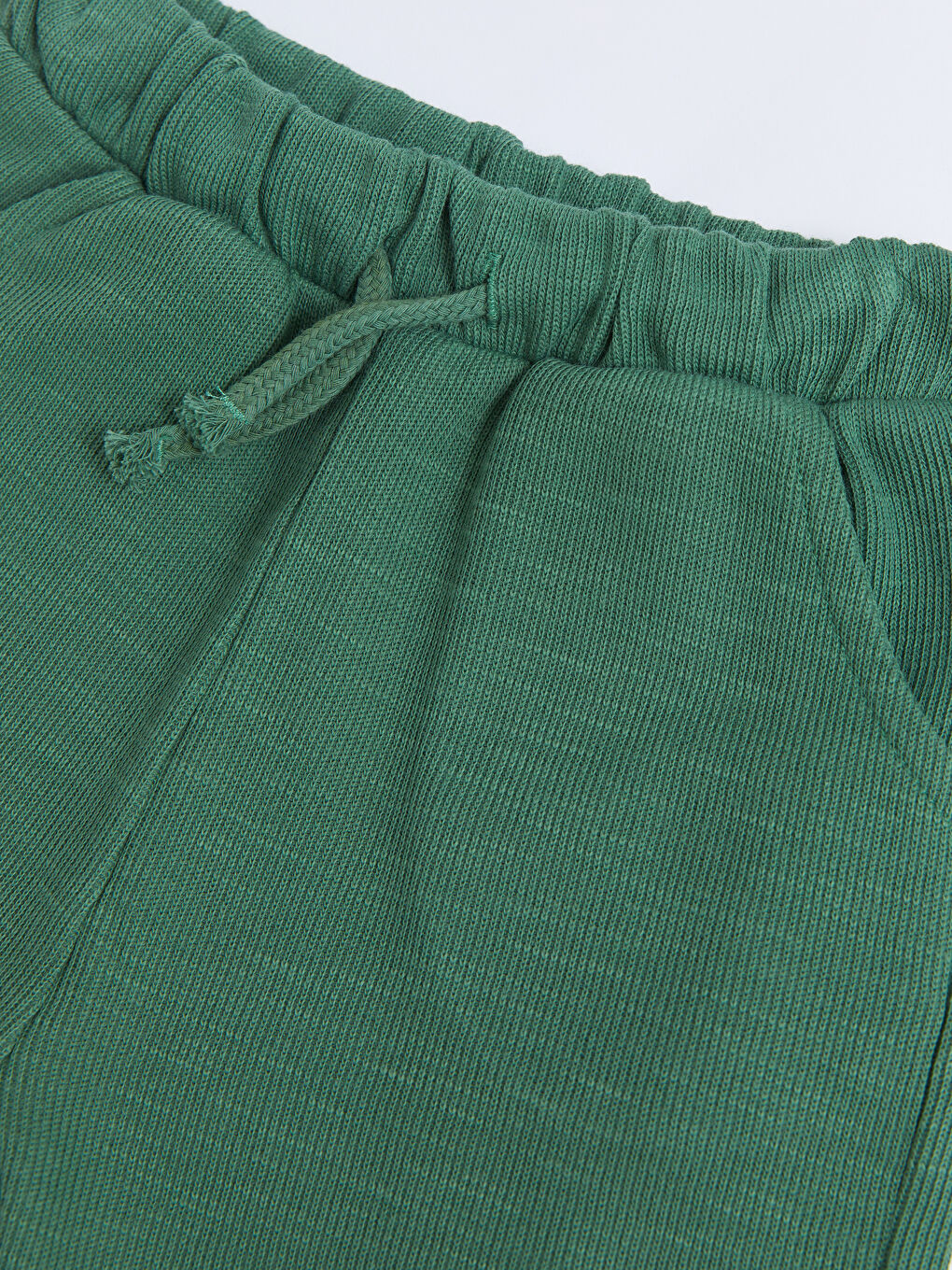 Bej Bisiklet Yaka Kısa Kollu Çizgili Erkek Bebek Tişört ve Şort 2'li Takım-5