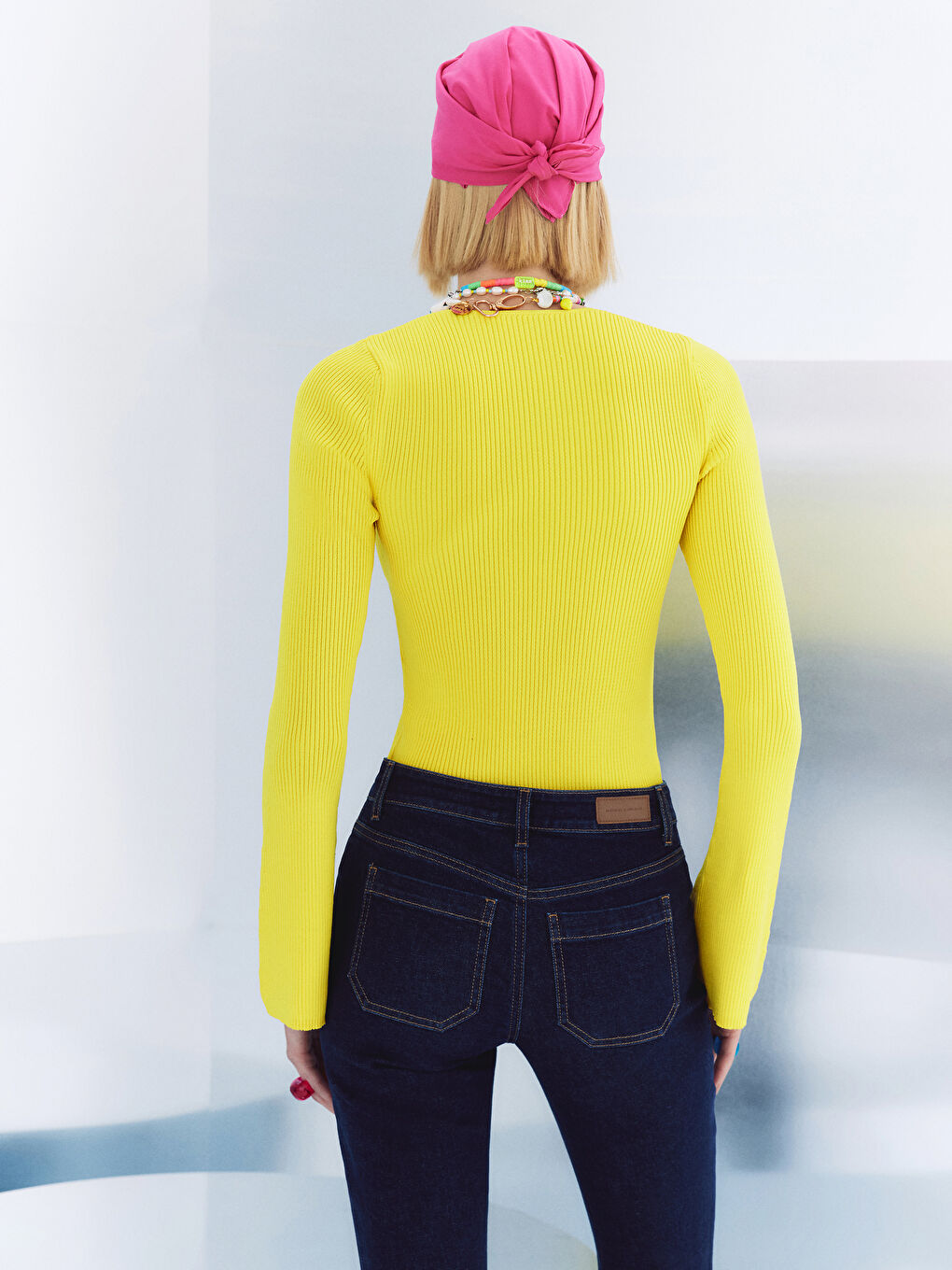 İndigo Mars Flare Kadın Jean Pantolon-1