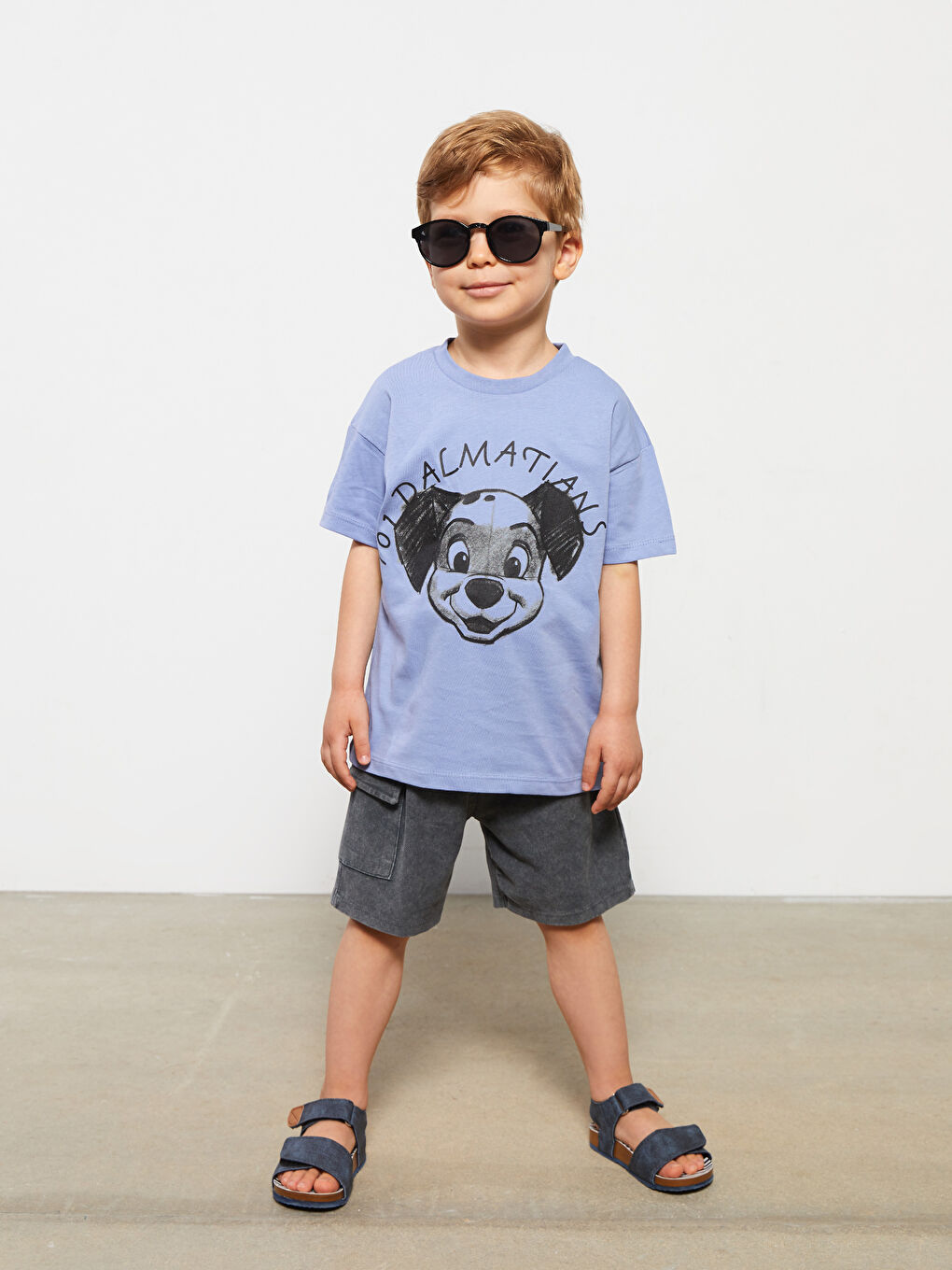 Shorts Basique pour Bébé Garçons à Taille Élastiquée-1