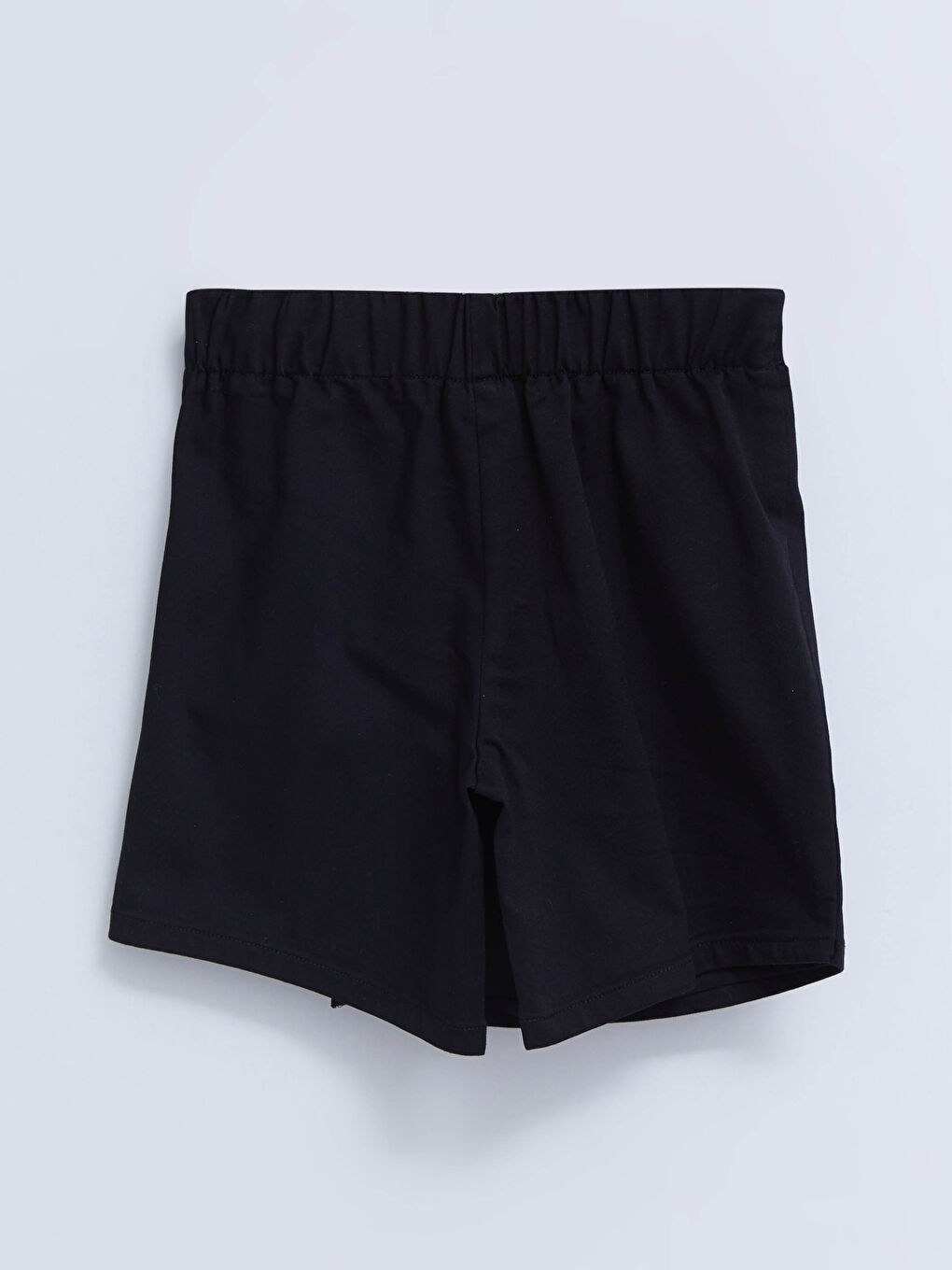 Siyah Beli Lastikli Basic Kız Çocuk Şort Etek-1