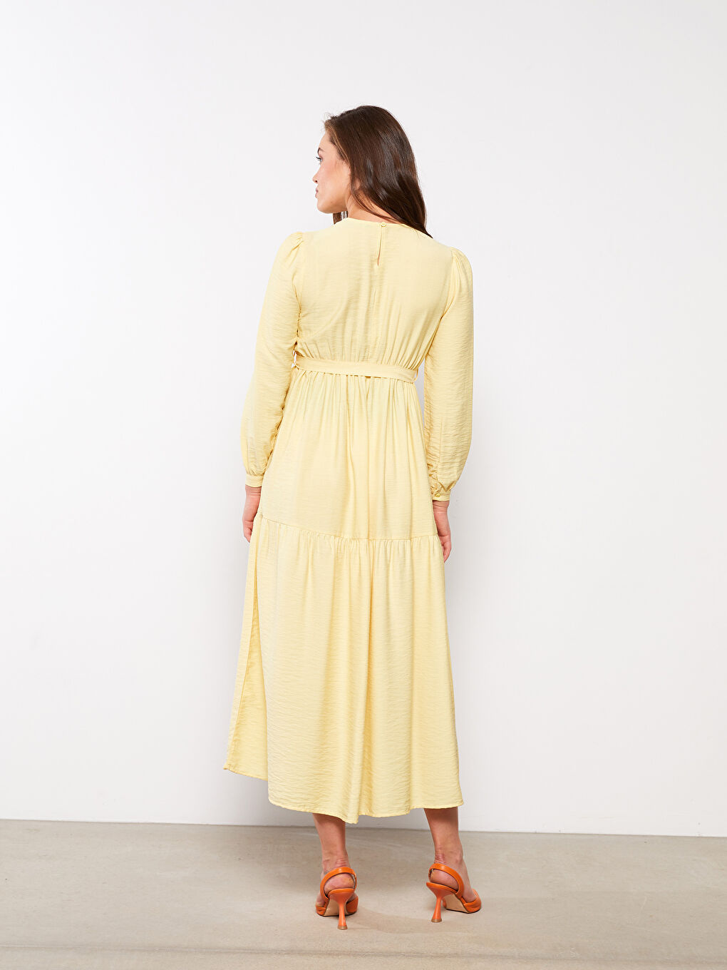 Crew Neck Regular Long Sleeve Maternity Dress -S2J434Z8-FTY