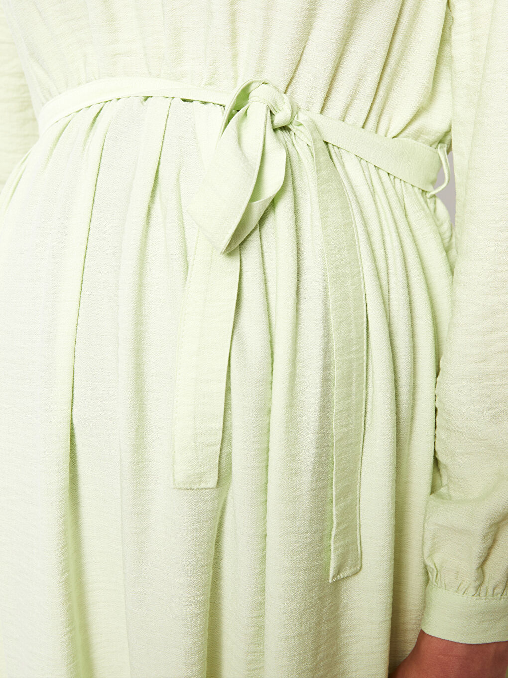 Crew Neck Regular Long Sleeve Maternity Dress -S2J434Z8-FVF