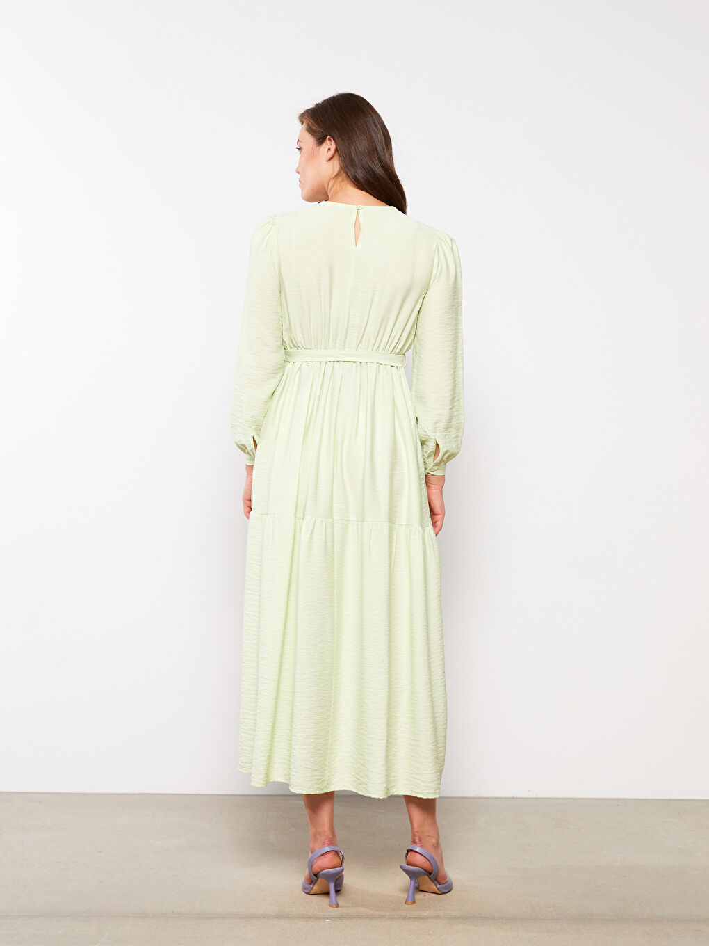 Crew Neck Regular Long Sleeve Maternity Dress -S2J434Z8-FVF