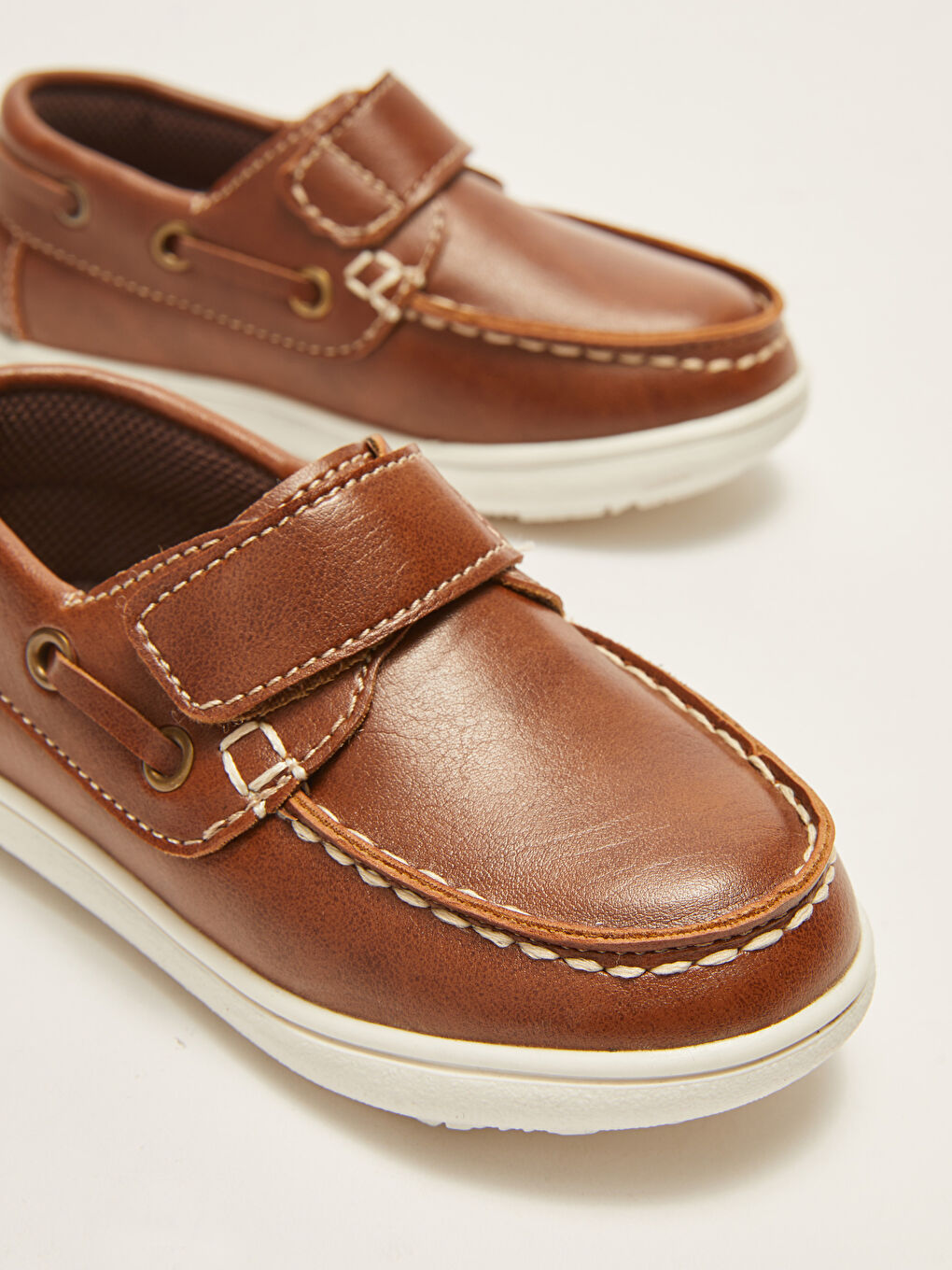 Kahverengi Cırt Cırtlı Erkek Bebek Klasik Ayakkabı-2