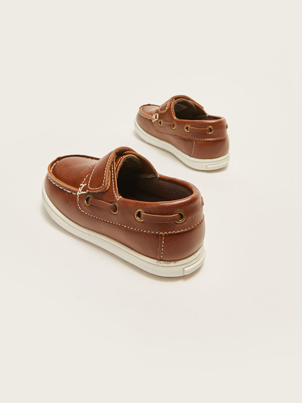Kahverengi Cırt Cırtlı Erkek Bebek Klasik Ayakkabı-4