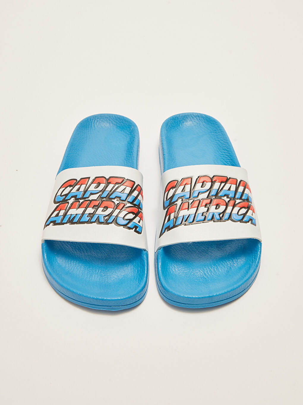 LCW STEPS Captain America Licensed Printed Single Band Boy Slippers -S2J443Z4-CRW