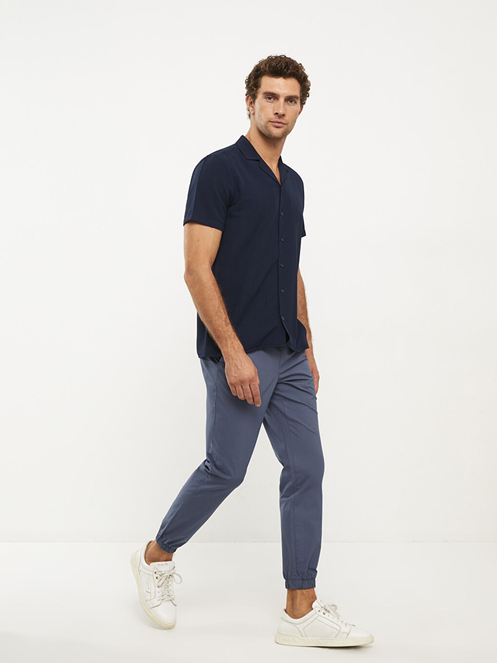 Slim Fit Gabardine Men's Chino Trousers -S2J506Z8-S2D