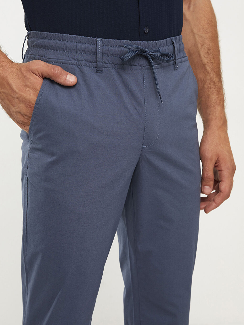 Slim Fit Gabardine Men's Chino Trousers -S2J506Z8-S2D