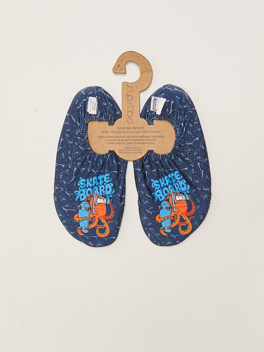 Mavi Baskılı Erkek Bebek Deniz Ayakkabısı