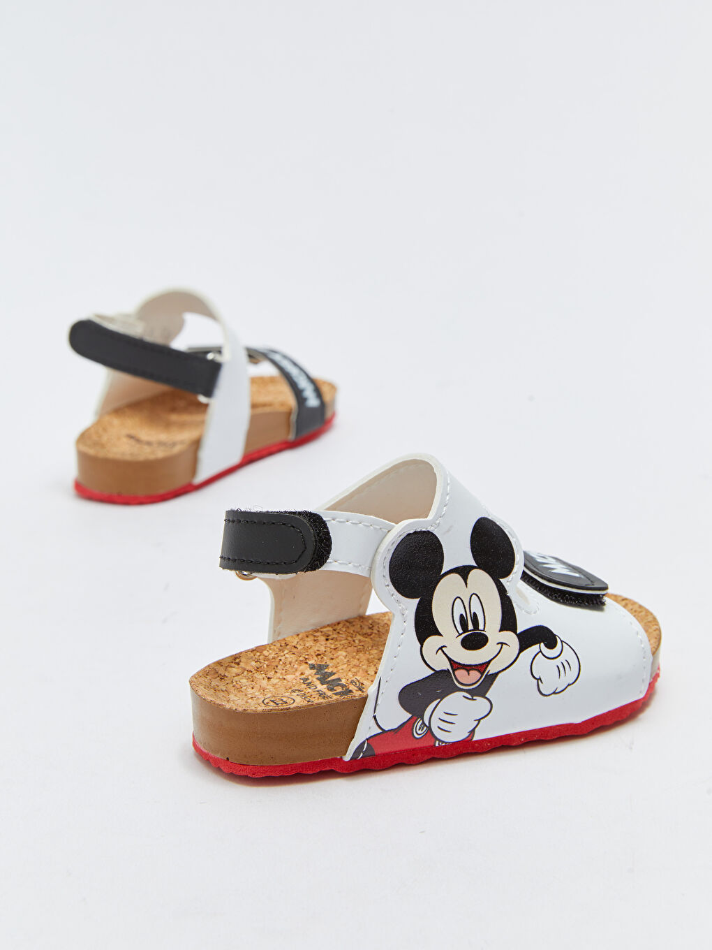 Mickey mouse лицензияланған ілмекті және жапсырмалы бекіту нәресте ұл сандалдар-4