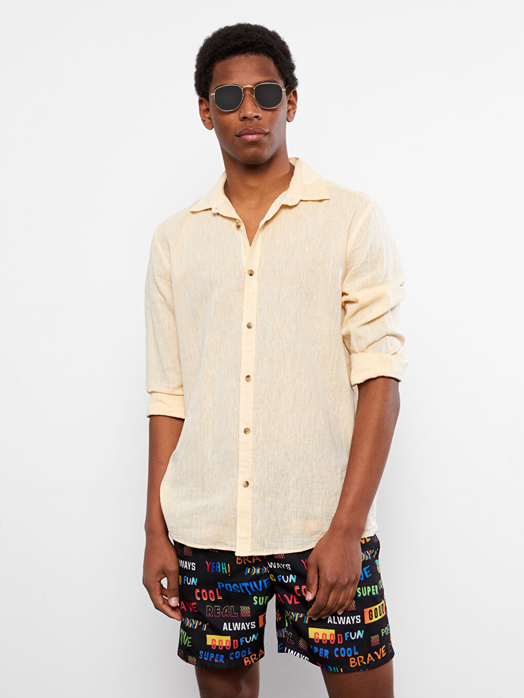 Men's Short Printed Swimwear -S2J596Z8-LQJ