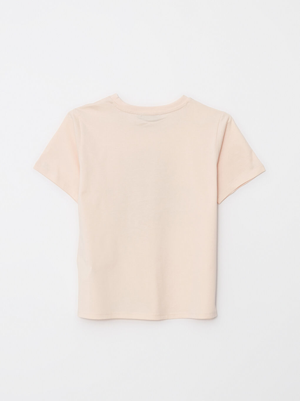 Crew Neck Printed Short Sleeve Cotton Women's T-shirt-6