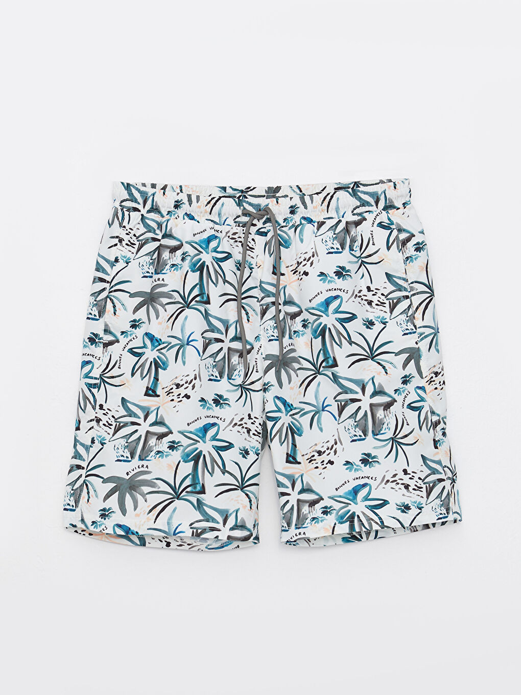 LCW SWIMWEAR شورت سباحة رجالي منقوش بطول الركبة -S2J605Z8-LQA