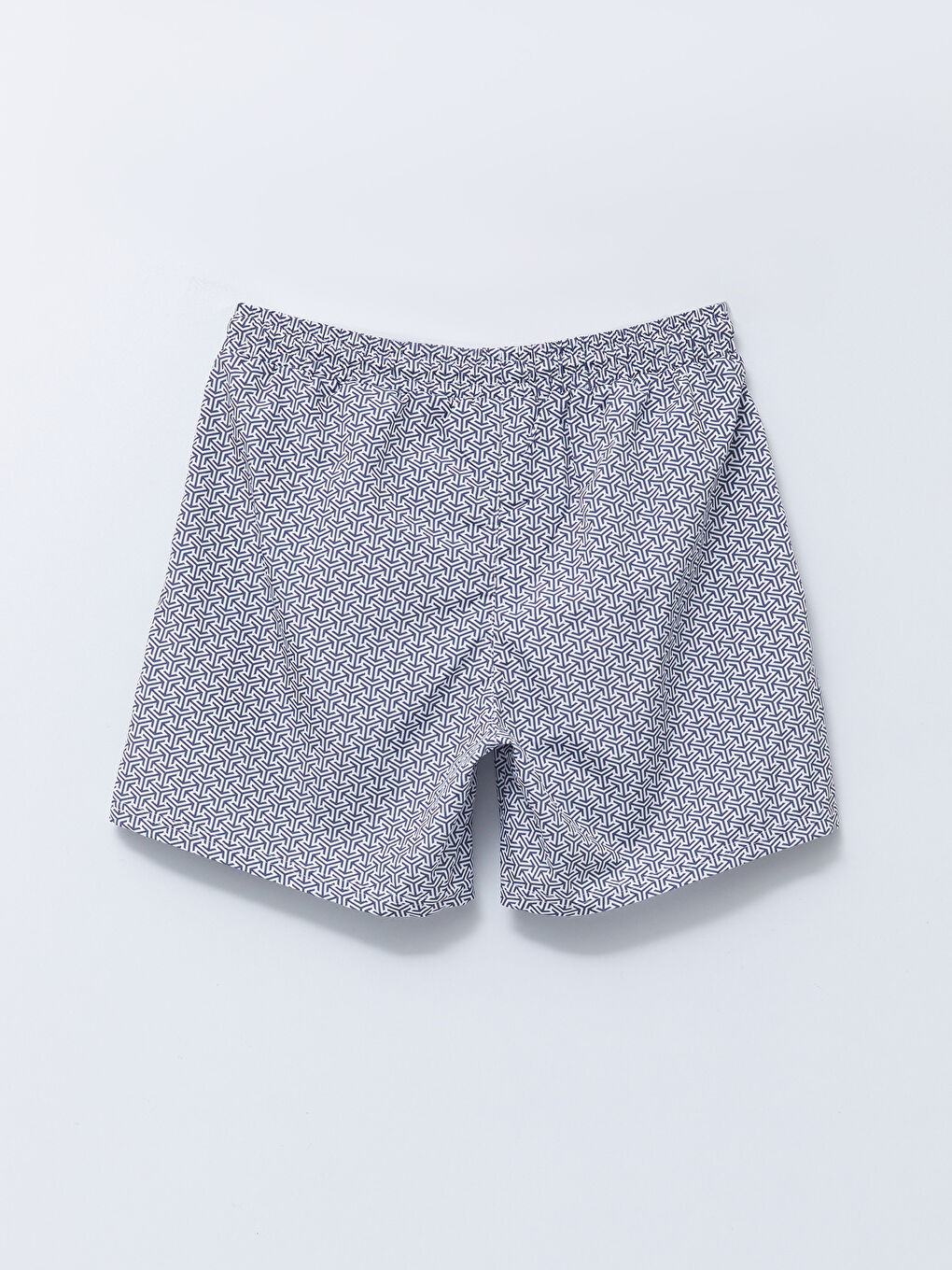 Short Patterned Men's Swimming Shorts-6