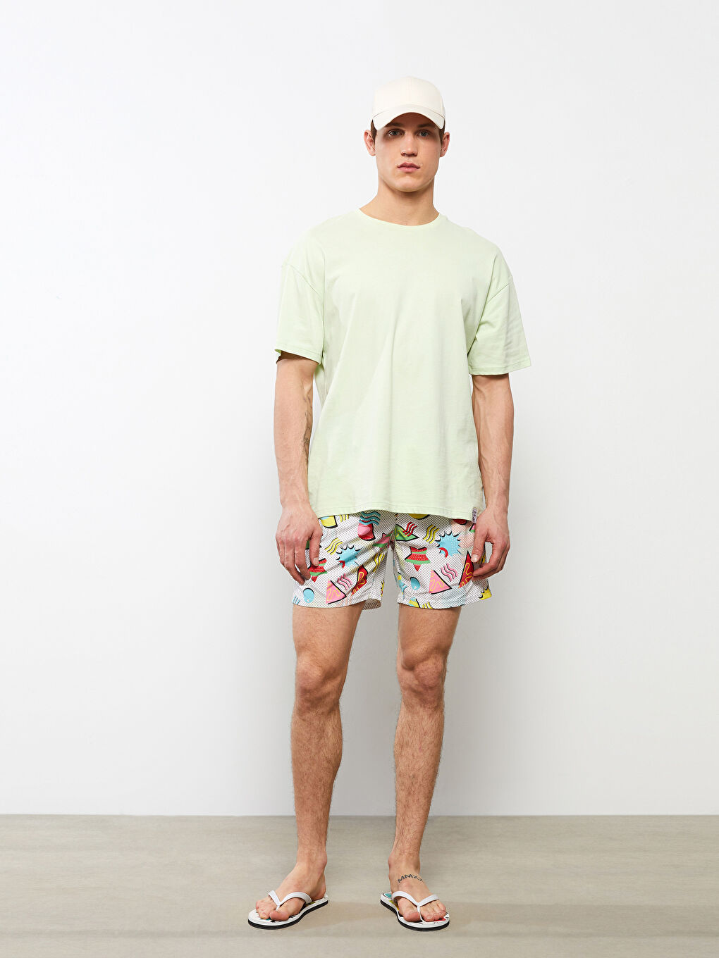 Men's Short Printed Swimwear -S2J618Z8-LRX