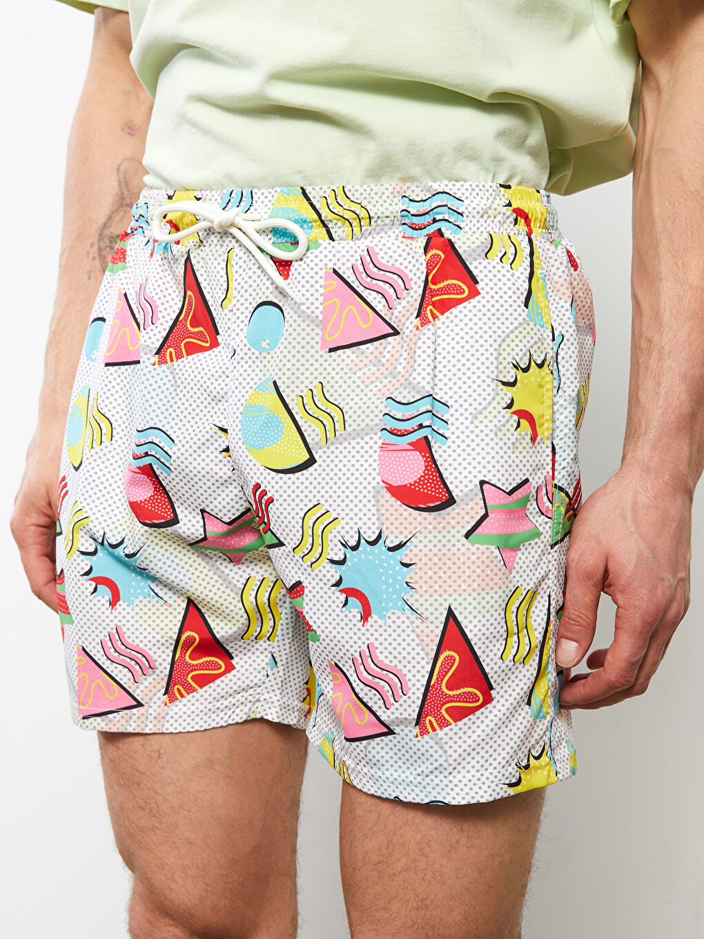 Men's Short Printed Swimwear -S2J618Z8-LRX