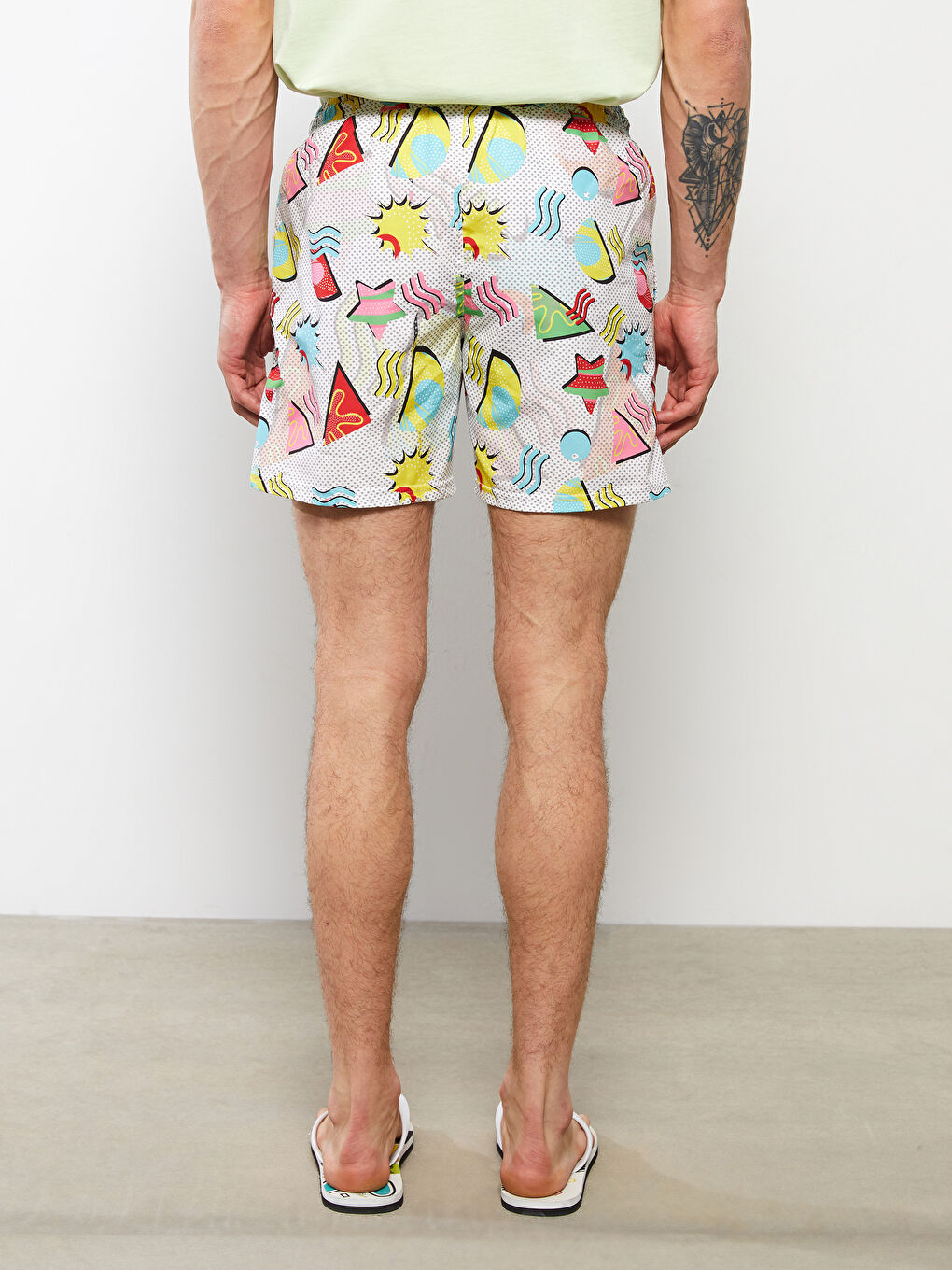Men's Short Printed Swimwear -S2J618Z8-LRX