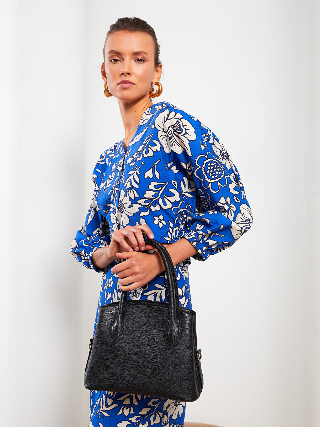 Deri Görünümlü Kadın Çapraz Çanta