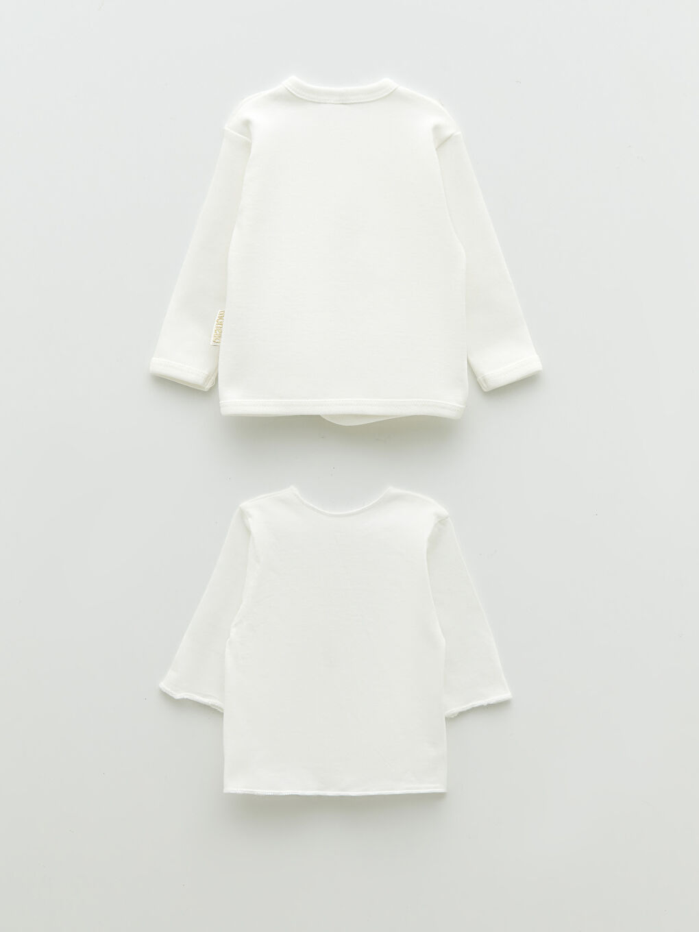 Ekru Monello Baskılı Pamuklu Kız Bebek Kutulu Hastane Seti 10'lu-4