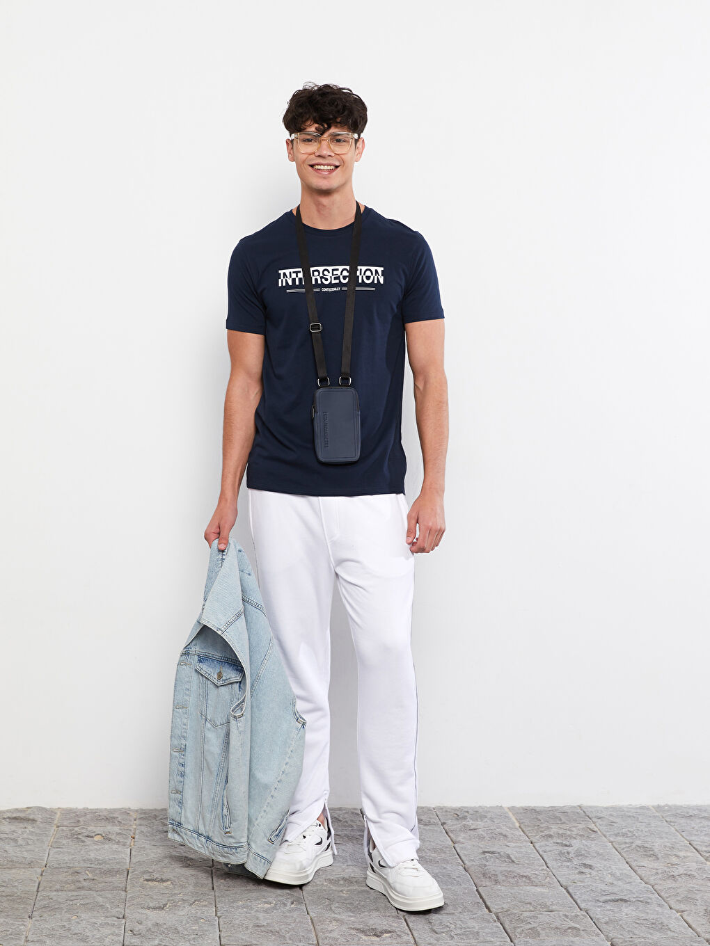 Crew Neck Short Sleeve Printed Combed Cotton Men's T-shirt