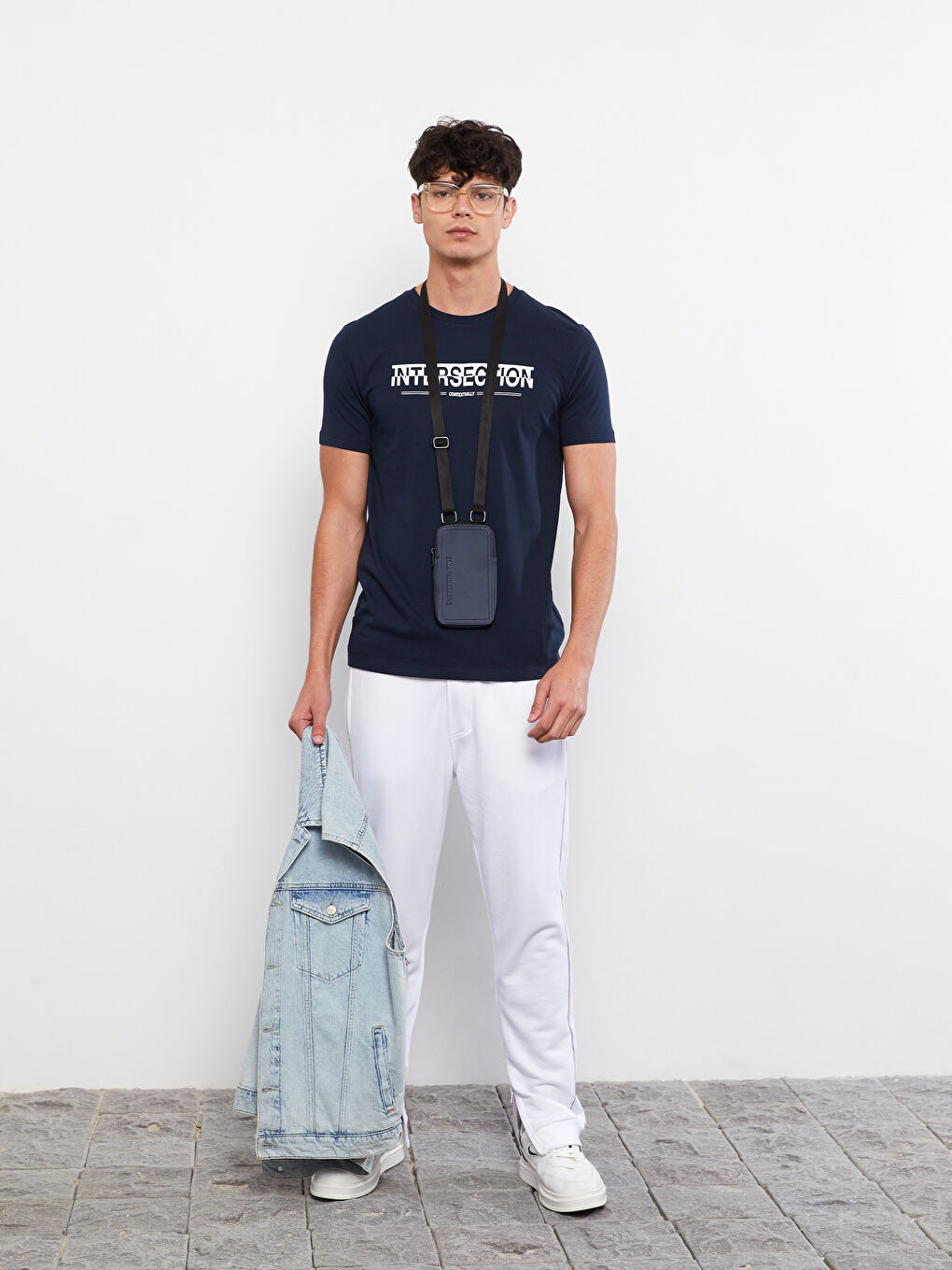 Crew Neck Short Sleeve Printed Combed Cotton Men's T-shirt-1