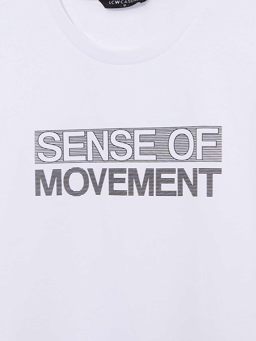 XSIDE T-shirt pour hommes en coton peigné imprimé à manches courtes et col rond -S2J630Z8-Q6K