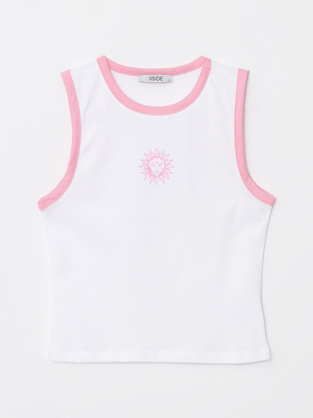 Crew Neck Printed Women's Crop -S2J647Z8-KE8