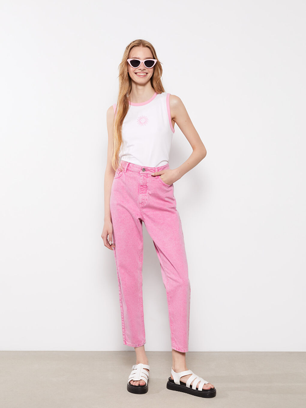 Crew Neck Printed Women's Crop -S2J647Z8-KE8