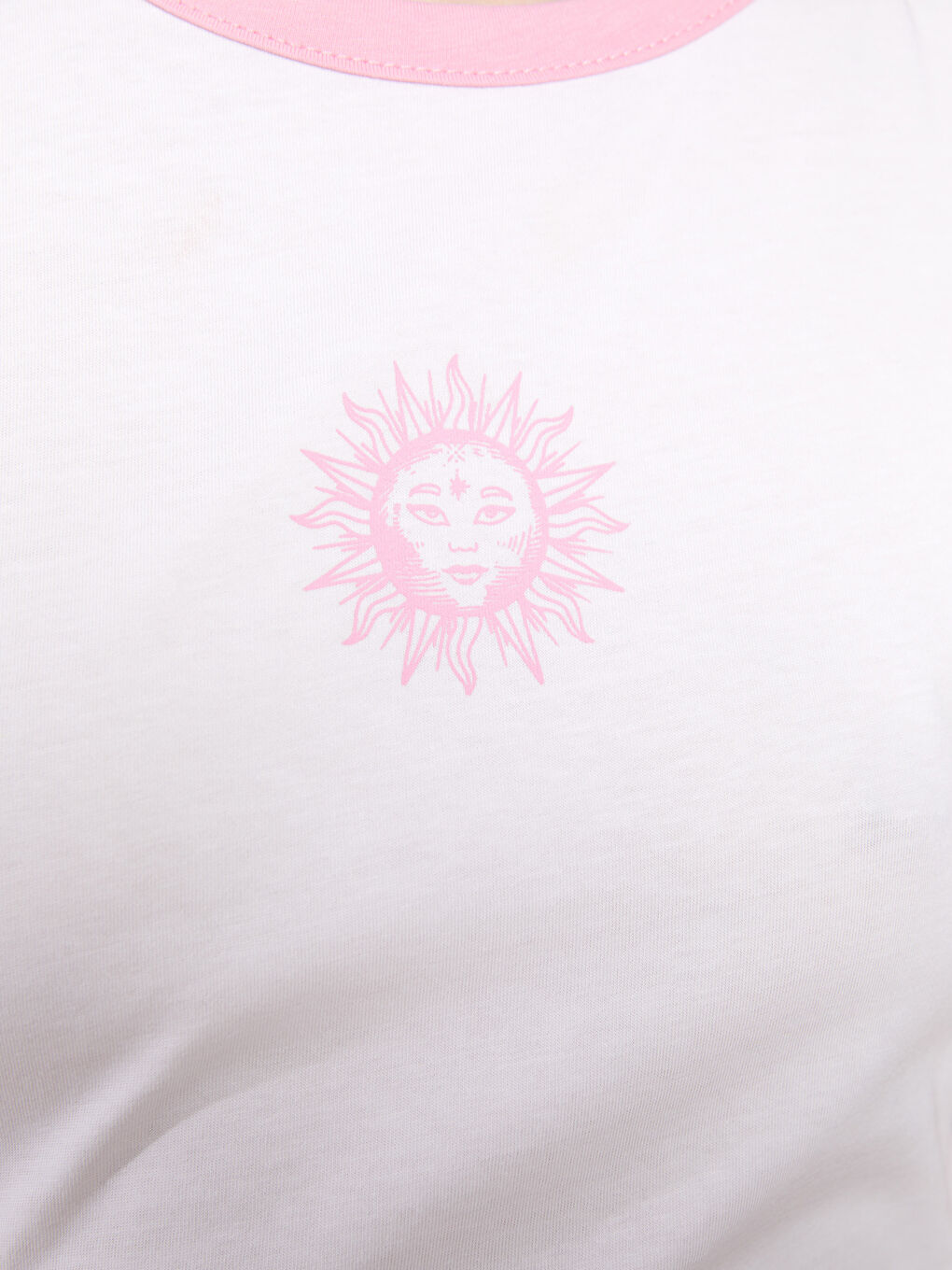 Crew Neck Printed Women's Crop -S2J647Z8-KE8