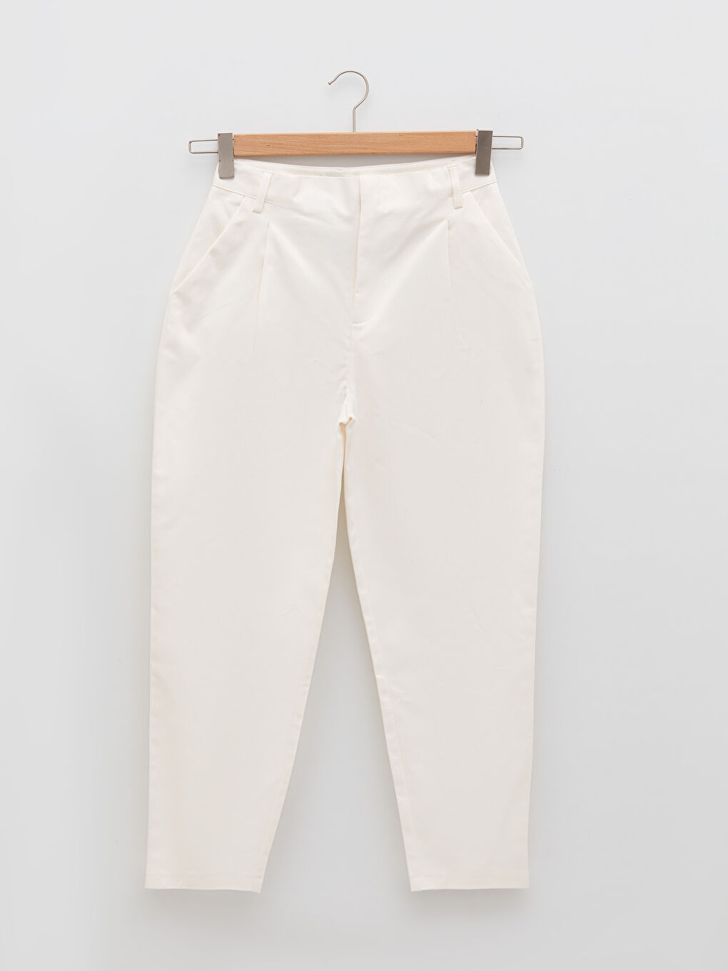 High Waist Standard Fit Women's Pocket Detailed Trousers-6