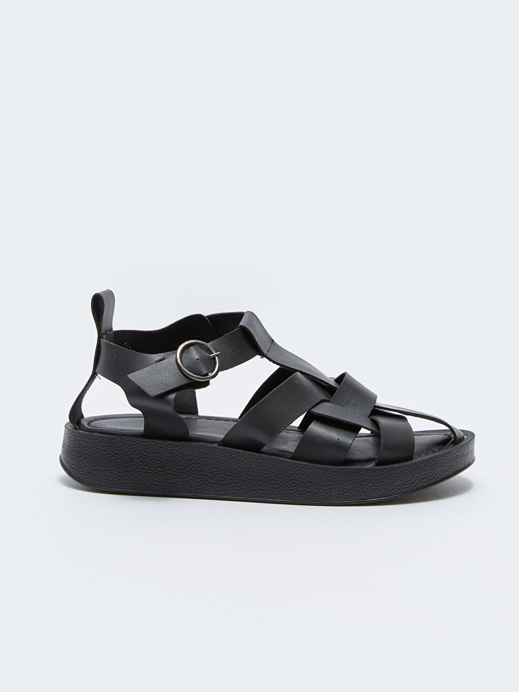 Cross-Band Buckle Detail Women's Sandals-1
