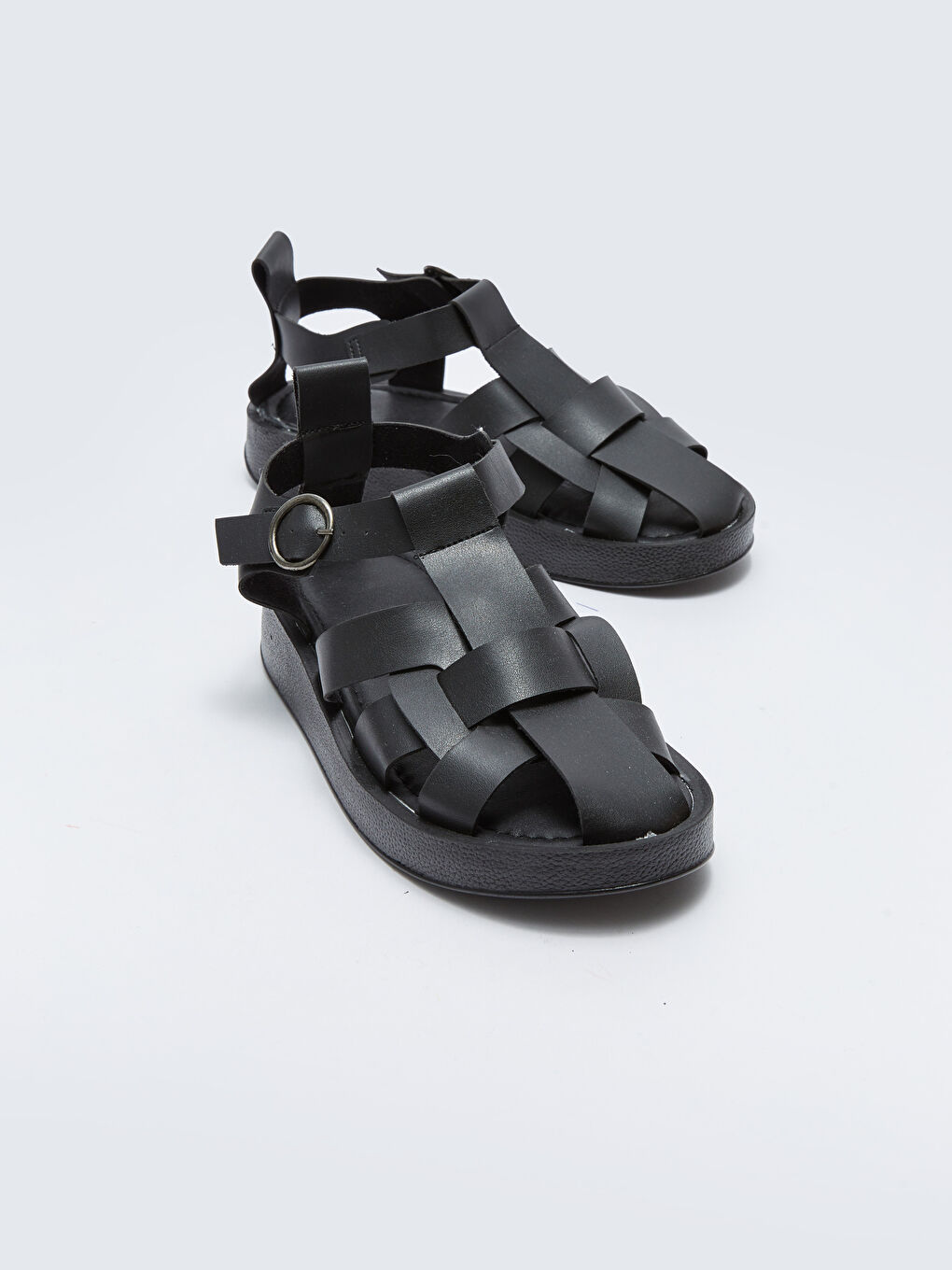 Cross-Band Buckle Detail Women's Sandals-2