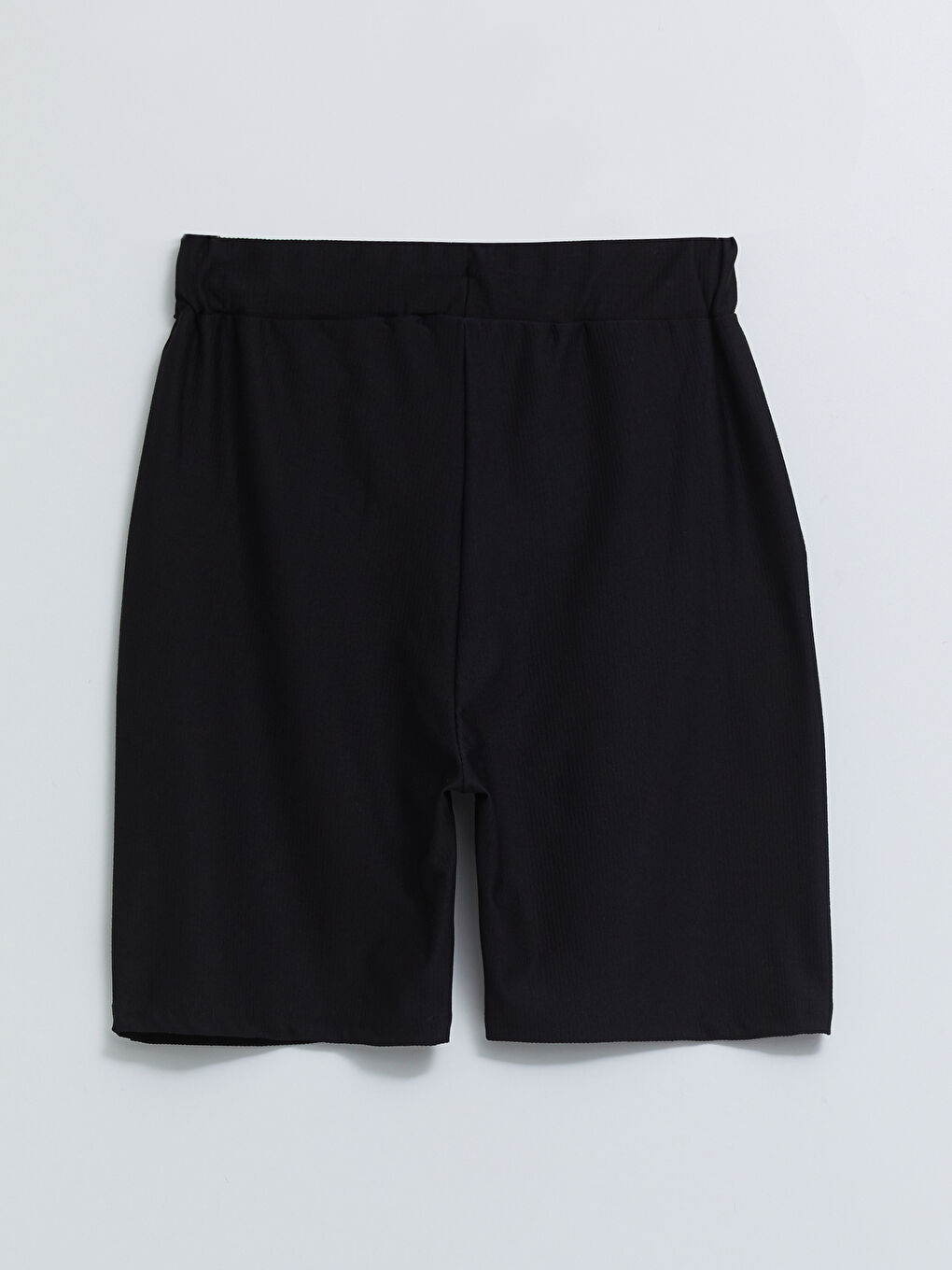 Siyah Standart Kalıp Erkek Spor Şort-6